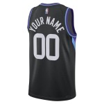 Utah Jazz Trikot Benutzerdefinierte Jordan 2025-26 Statement Edition Schwarz Swingman - Herren